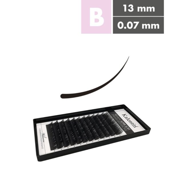 Kalentin Extensiones De Pestañas Clásicas Curva B 0,07 13mm